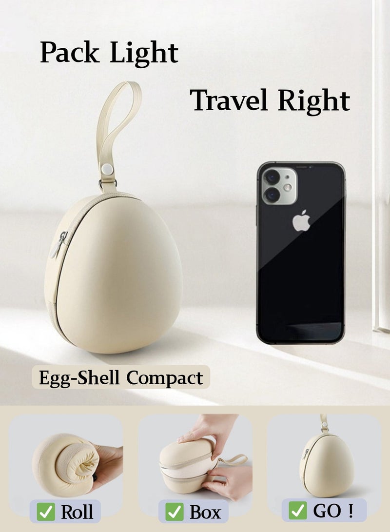 Travel Neck Pillow Memory Foam U Shape with Adjustable Head Support, Soft Green Ergonomic Pillow for Airplane & Car Travel, Portable Bag for Easy Carry, Ideal for Home & Office - Image 4