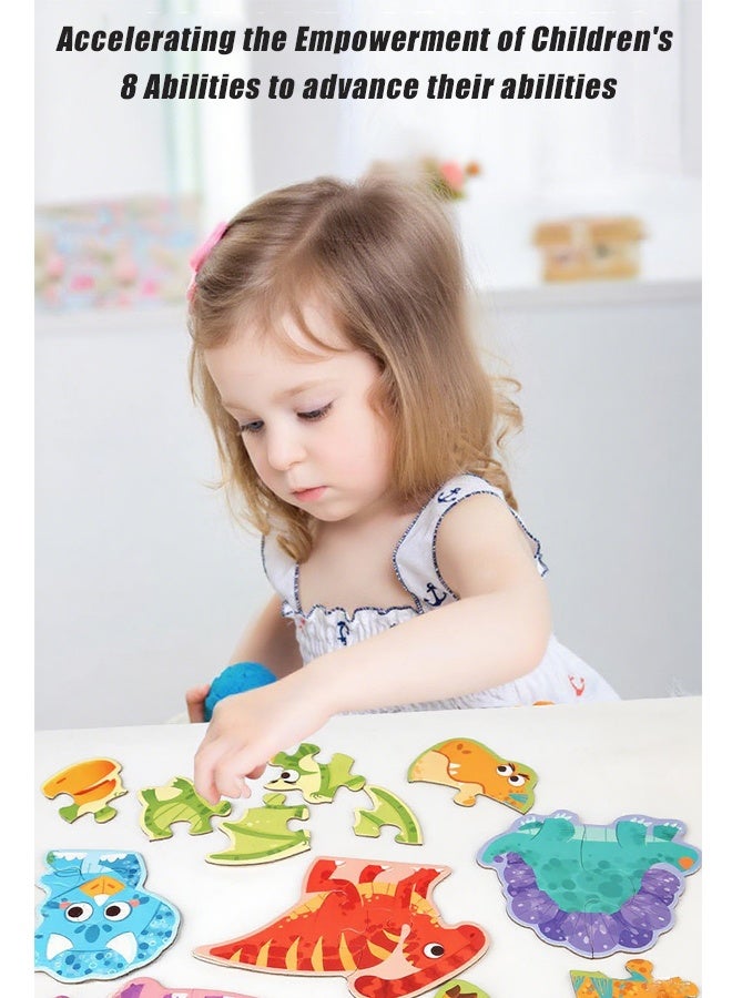 HALAMODO Animals Puzzles for Kids Age 3+ Year Old, Montessori Toddler Jigsaw Puzzles for Girl boy Activities Learning Educational Birthday Gift Toys - Image 3