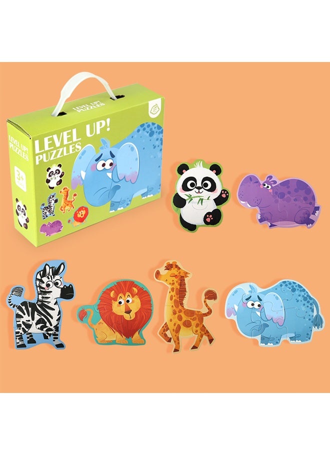 HALAMODO Animals Puzzles for Kids Age 3+ Year Old, Montessori Toddler Jigsaw Puzzles for Girl boy Activities Learning Educational Birthday Gift Toys - Image 2