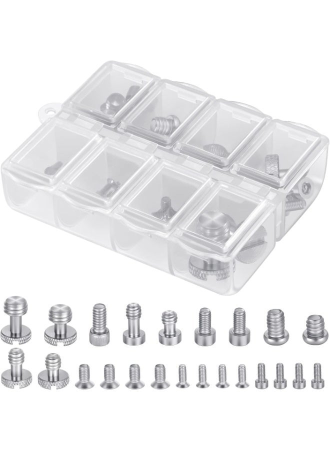 NEEWER 26PCS Camera Screw Set for Photography Equipment, Includes 1/4" 3/8" M2 M2.5 M3 and M4 Screws Compatible with SmallRig NEEWER Camera Cage, Top Handle, Side Handle Grip, Tripod QR Plate, UA002 - Image 1