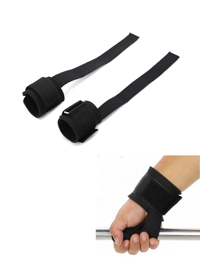 Generic 1 Pair Wristband Gym Training Weightlifting Hand Bar Wrist Support Grip Barbell Straps Wraps Body Building, Power Lifting - Image 3