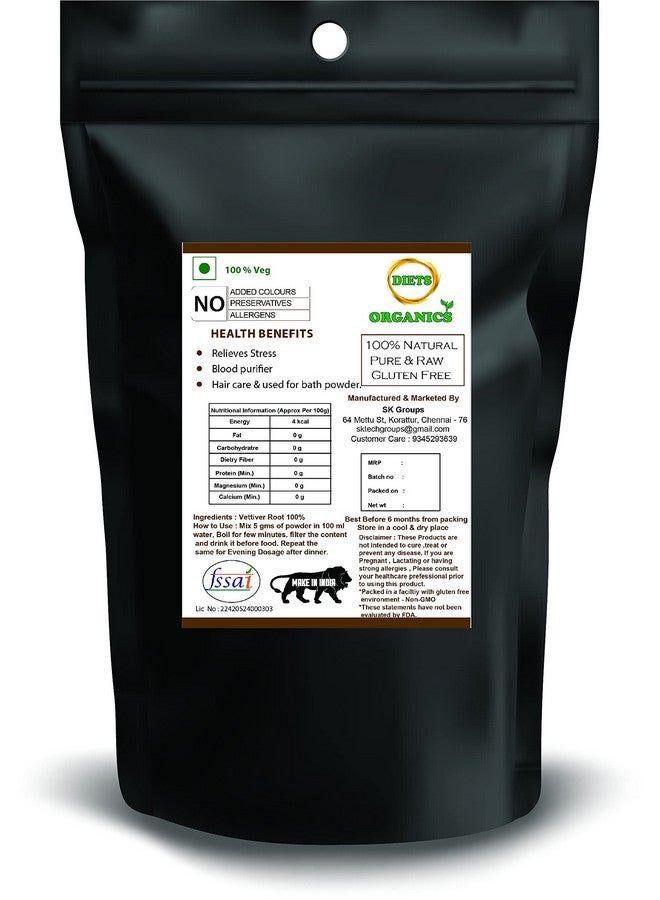 DIETS ORGANICS Vetiver Roots Powder- 100 Gms  - Image 3