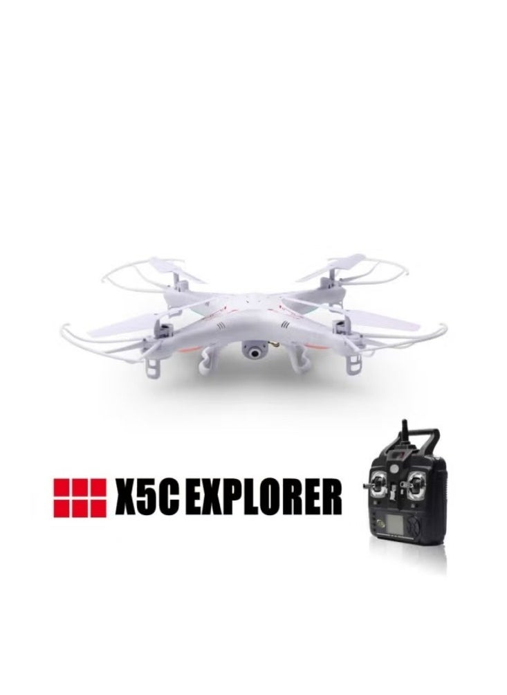 SYMA - X5C Remote Controlled Drone Combo 2MP White - Image 1