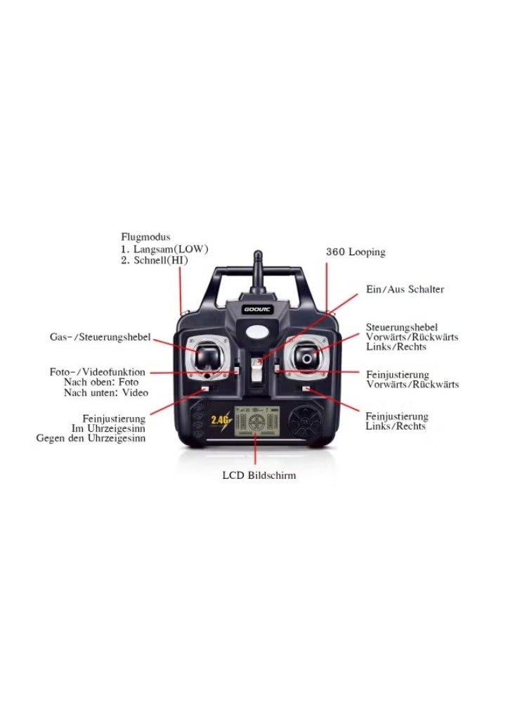 SYMA - X5C Remote Controlled Drone Combo 2MP White - Image 1