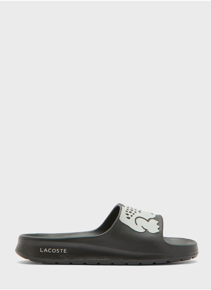 LACOSTE Croco Printed Slides