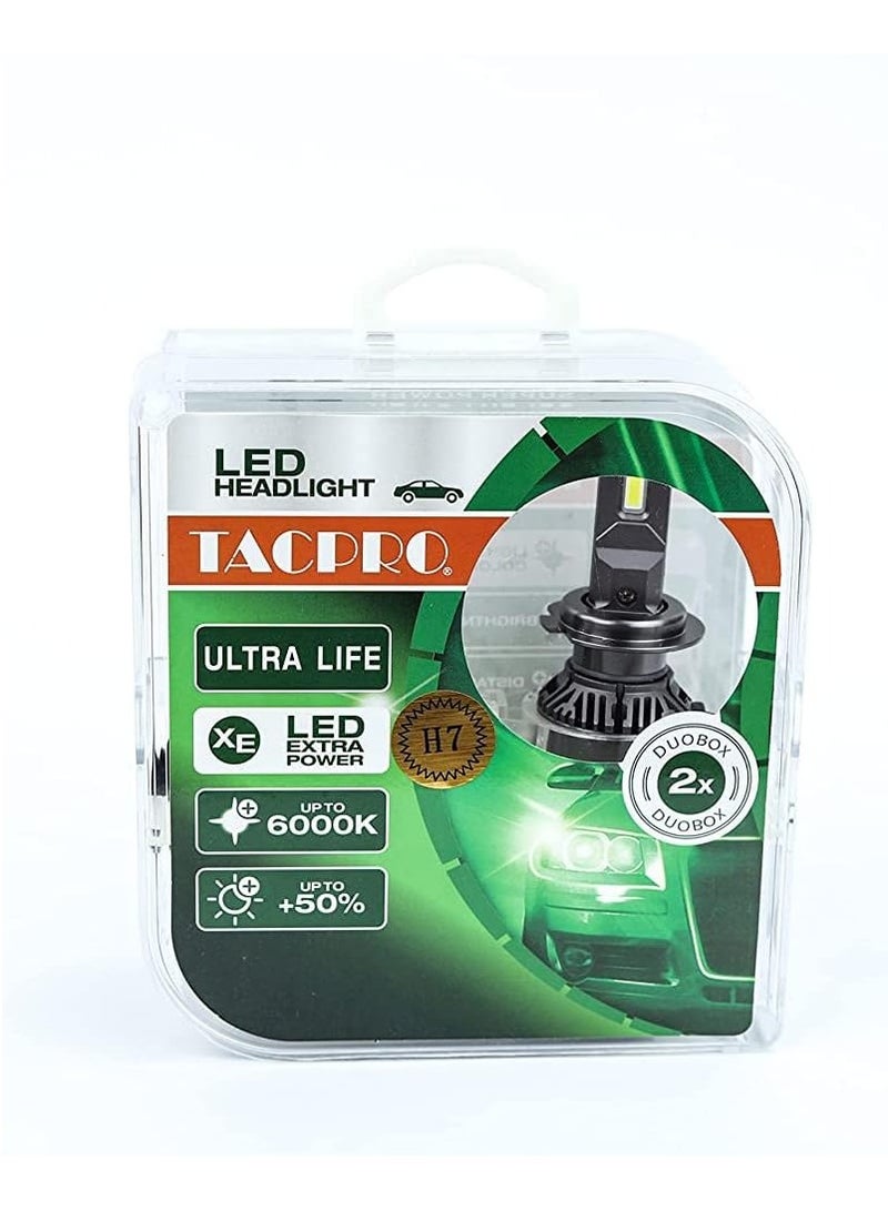 تاكبرو طقم لمبات تاكبرو للمصابيح الامامية h7 - 6000k اصلي من الشافعي - Image 1