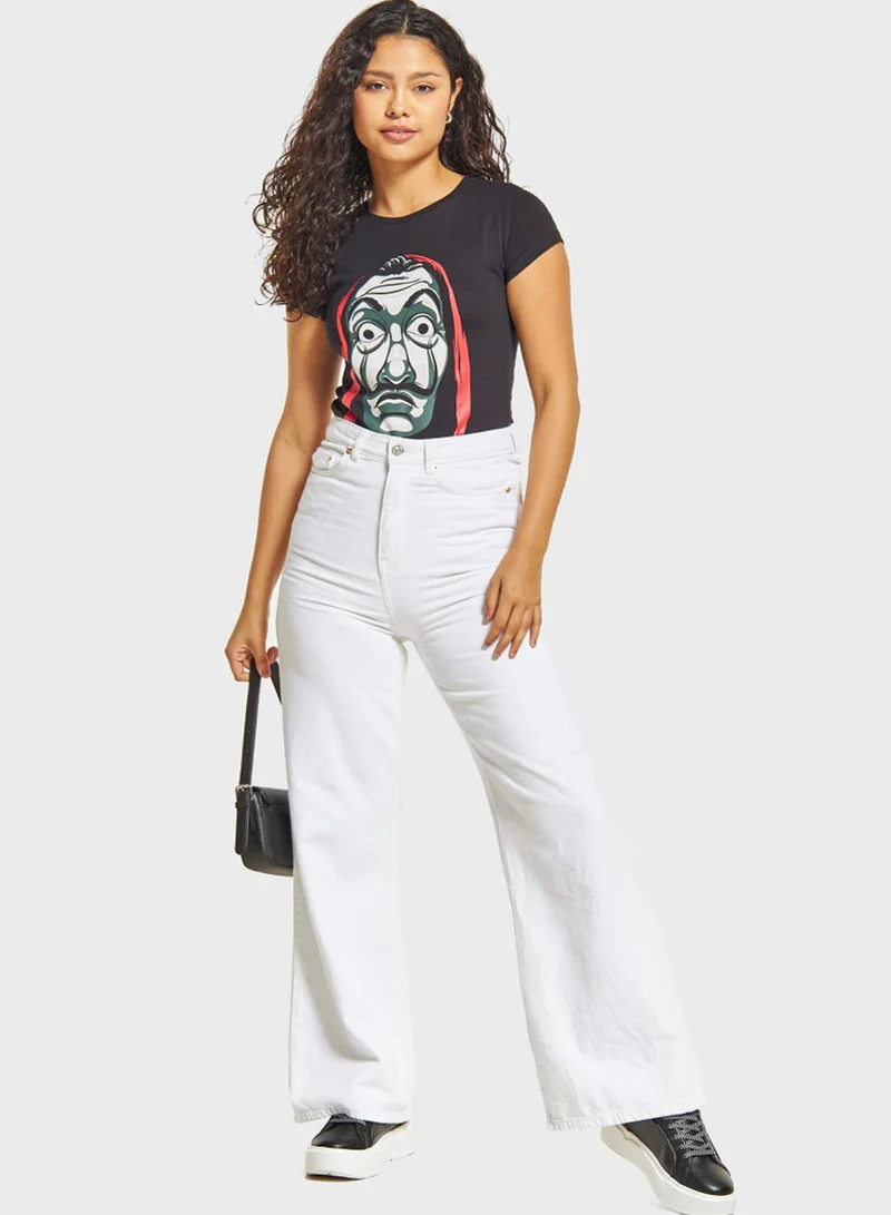 SP Characters Money Heist Print T-Shirt