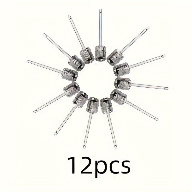 12pcs Stainless Steel Universal Inflating Needles For Sports Balls Basketball Football Volleyball Air Pump - Image 2