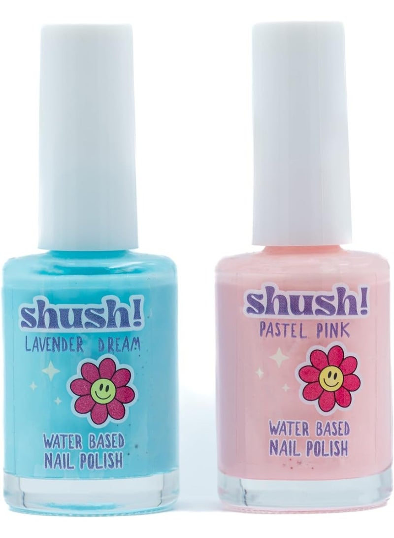 Shush! Cotton Candy Crush Duo Nail Polish Set (2‑Colours) – Age 5+ - Image 2