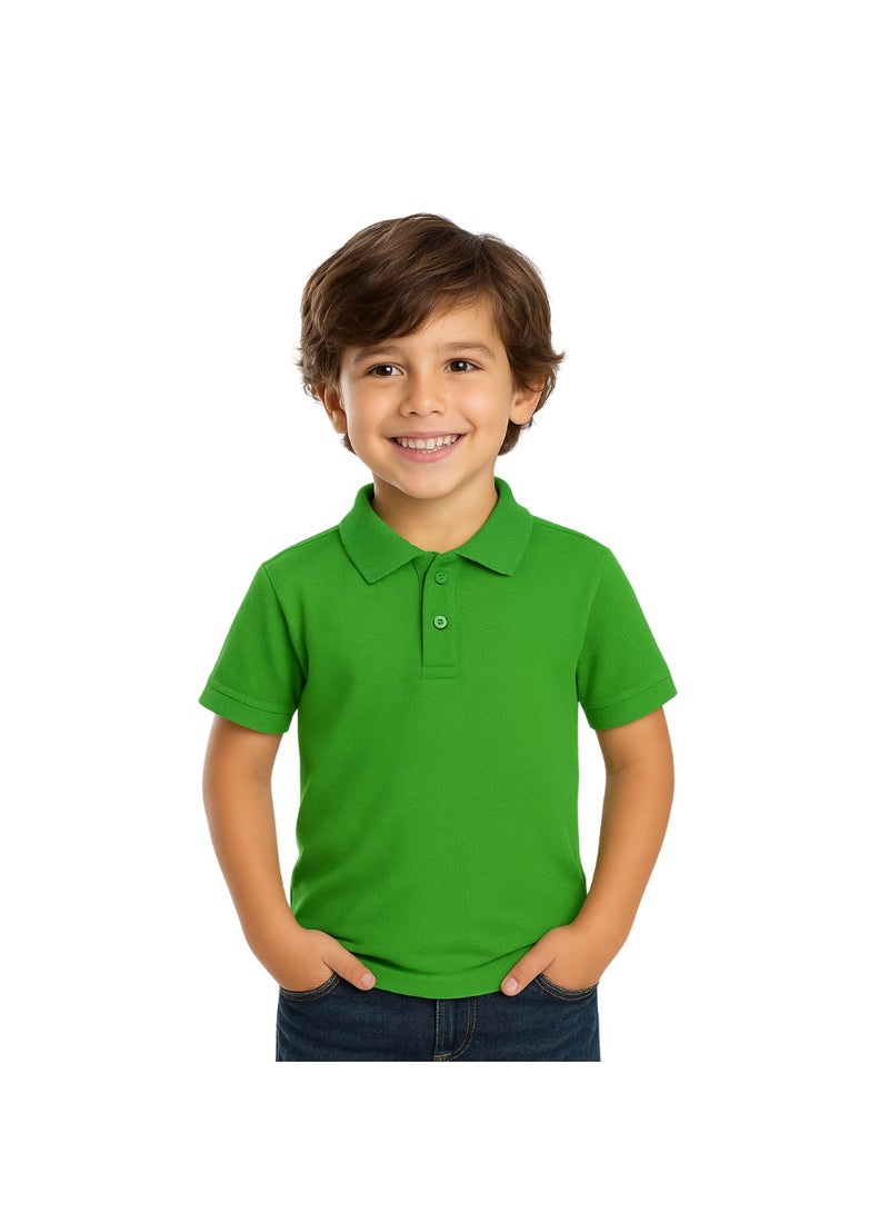 PRINTSHOP4ME Boys Kids Polo TShirt 230 GSM Pure Cotton Basic Colors - Image 1