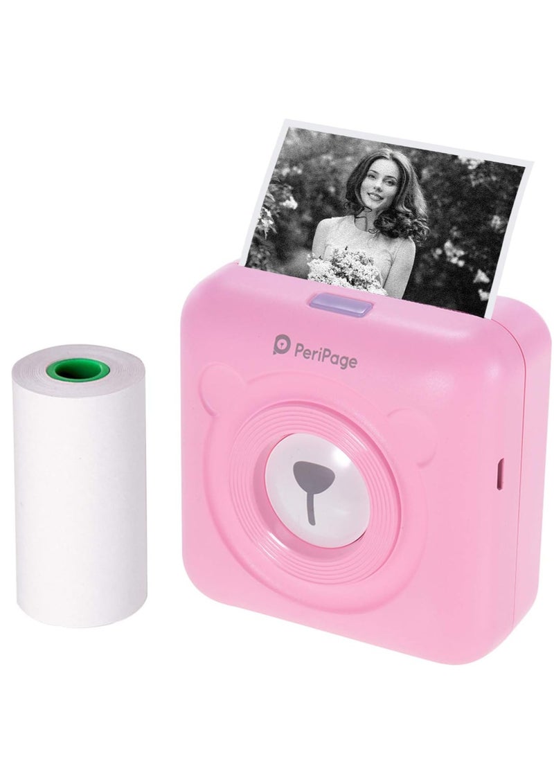 PeriPage - PeriPage Mini Pocket Wireless BT Thermal Printer Picture Photo Label Memo Receipt Paper Printer with USB Cable Support for Android iOS Smartphone Windows - Image 1