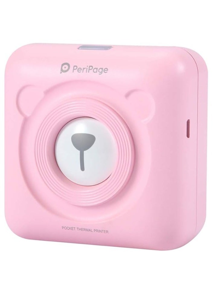 PeriPage - PeriPage Mini Pocket Wireless BT Thermal Printer Picture Photo Label Memo Receipt Paper Printer with USB Cable Support for Android iOS Smartphone Windows - Image 1