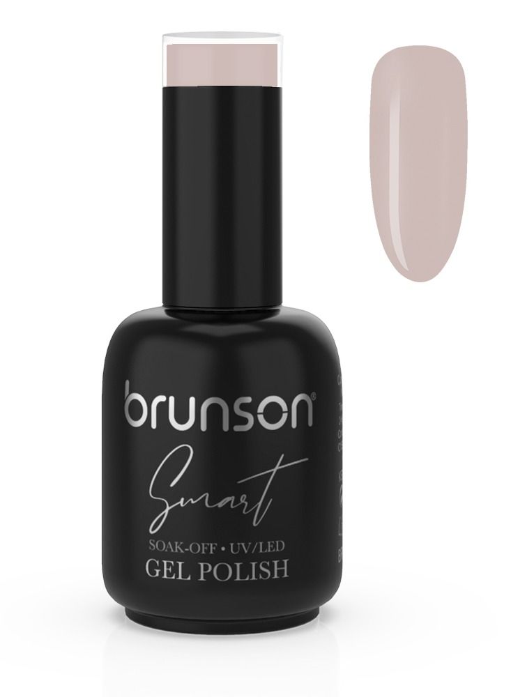 brunson Gel Polish, 15ml Smart Gel Nails Glossy Shine Finish Long Lasting Soak off UV Gel Nal Polish for Nail Art French Manicure Pedicure Salon Quality Chip Resistant Gel Nail Extensions UV Gel Nail Paint