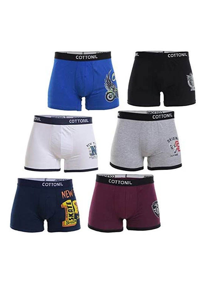 COTTONIL Basic Boxer Briefs Pack Of 6 