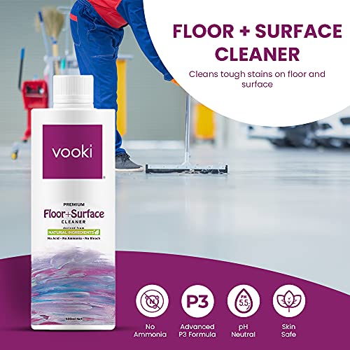 Vooki Hard Stains Removal Spray, Floor & Surface Cleaner, Toilet Bowl Cleaner, Glass Surface Cleaner & Disinfectant Cleaner, Home and Commercial Use - (500ml Each) (Hard stain, Toilet bowl & Floor Cleaner) - Image 4