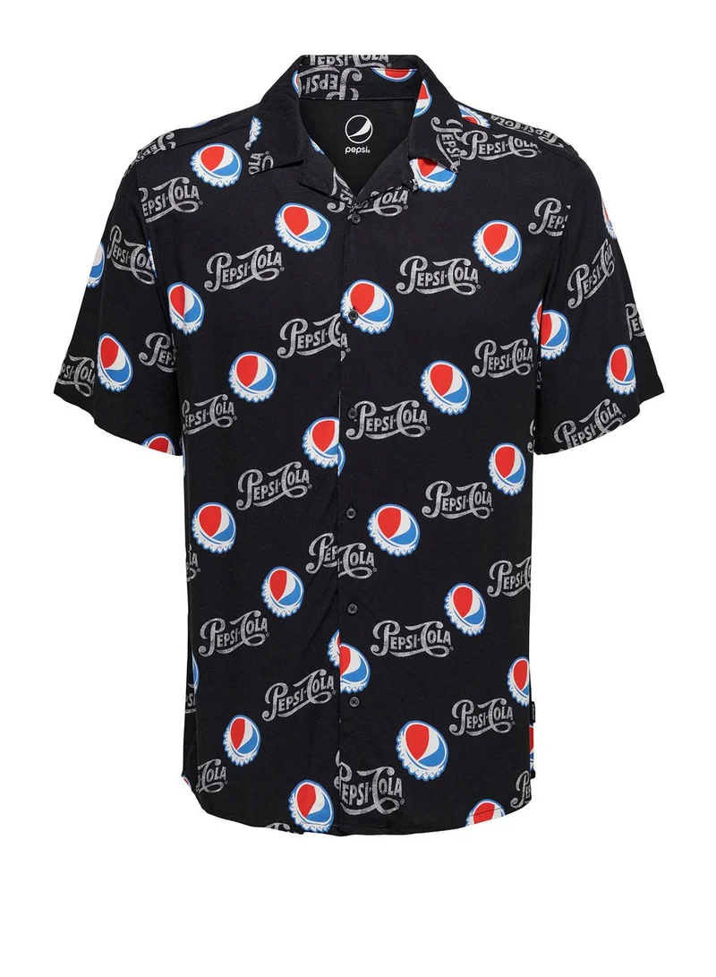 Only & Sons Slogan Slim Fit Shirt