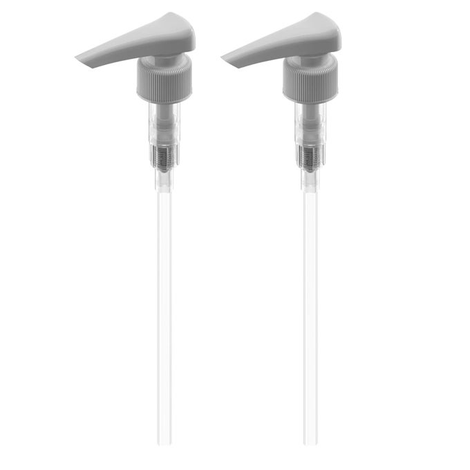 2 PACK WHITE 1 LITER PUMP DISPENSER FOR SHAMPOO LOTION SOAP CONDITIONER LONG LASTING BOTTLE PUMP FITS 16 TO 338 OZ PUMP BOTTLE