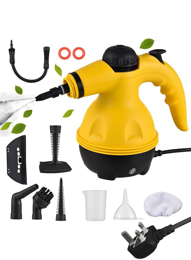 Portable Steam Cleaner Machine Pressurized Multi-Surface Steamer for Home Use with 10pcs Tools to Remove Grime Grease Handheld Cleaner for Cleaning Floor Upholstery Grout and Car - Image 1
