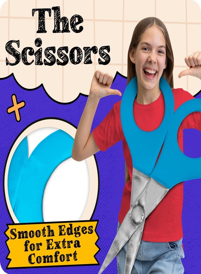 Zadin Rock Paper Scissors Costume Kids Set, Fun Halloween Outfits for 3, Trio Costume Set,Funny Group Halloween Costume for Three - Image 4