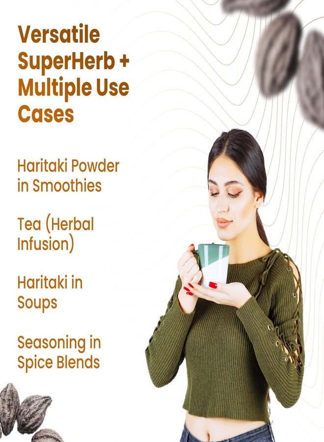 Ramaroma Premium Haritaki 3.5 oz (Terminalia Chebula) - Fine Ground Herbal Powder for Tea, Herbal Blends, Daily Wellness Routines & Traditional Ayurvedic Use -Fresh Aroma, Small Batch Packed - Image 5