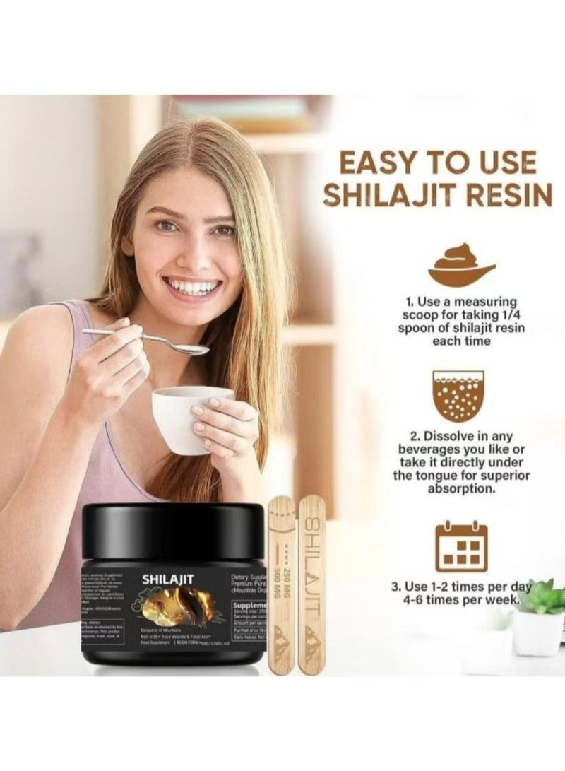 Shilajit RX Pure Himalayan Shilajit Resin High Potency Gold Grade for Men u0026 Women | 75 Servings for Energy Boost u0026 Immune Support, 85+ Trace Minerals, 75%+ Fulvic Acid - Image 4