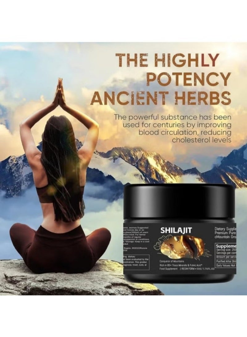 Shilajit RX Pure Himalayan Shilajit Resin High Potency Gold Grade for Men u0026 Women | 75 Servings for Energy Boost u0026 Immune Support, 85+ Trace Minerals, 75%+ Fulvic Acid - Image 3