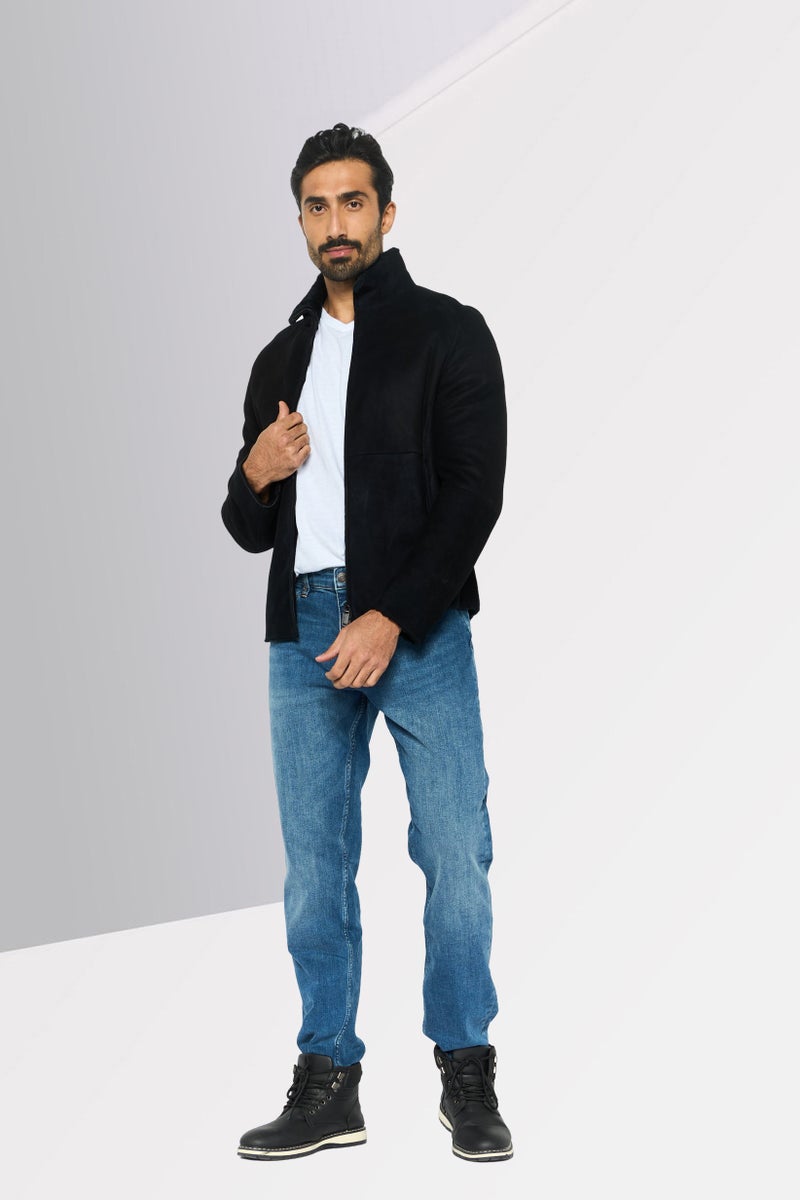 EMPORIO ARMANI Men Solid Soft Shell Jacket, Black  - Image 2