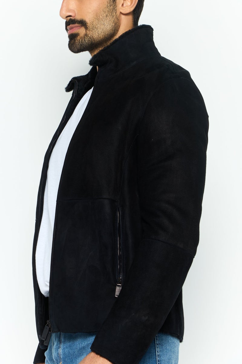 EMPORIO ARMANI Men Solid Soft Shell Jacket, Black  - Image 3