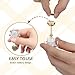 NUOBESTY Dollhouse Ceiling Lamp 112 Scale Dollhouse Hanging Lights Led Miniature Doll House Light Battery Operated Miniature Chandelier for DIY Doll House Furniture Accessories - Image 4