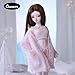 Oueneifs Doll Clothes Set for BJD Resin Toy Accessories Cardigan Vest Pants Pink for 13 BJD - Image 4