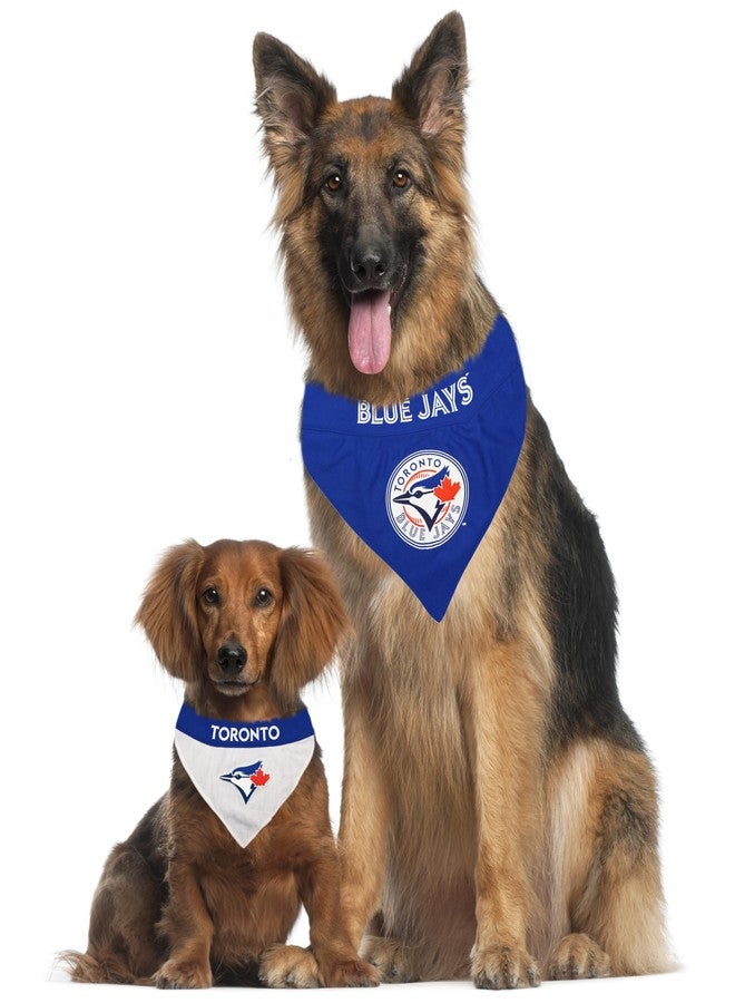 Pets First MLB Toronto Blue Jays Reversible Bandana, Small/Medium, Team Color - Image 5