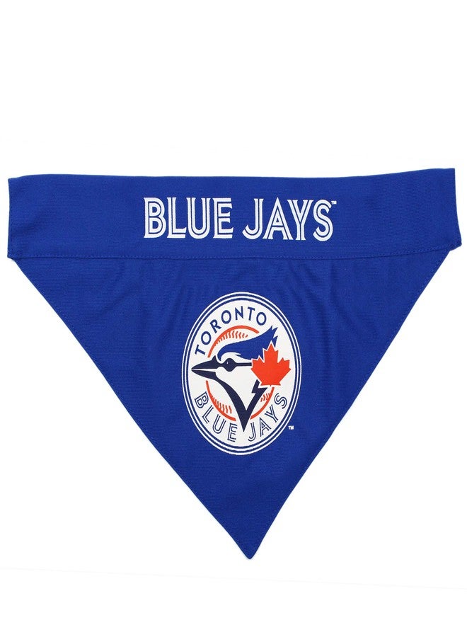 Pets First MLB Toronto Blue Jays Reversible Bandana, Small/Medium, Team Color - Image 2
