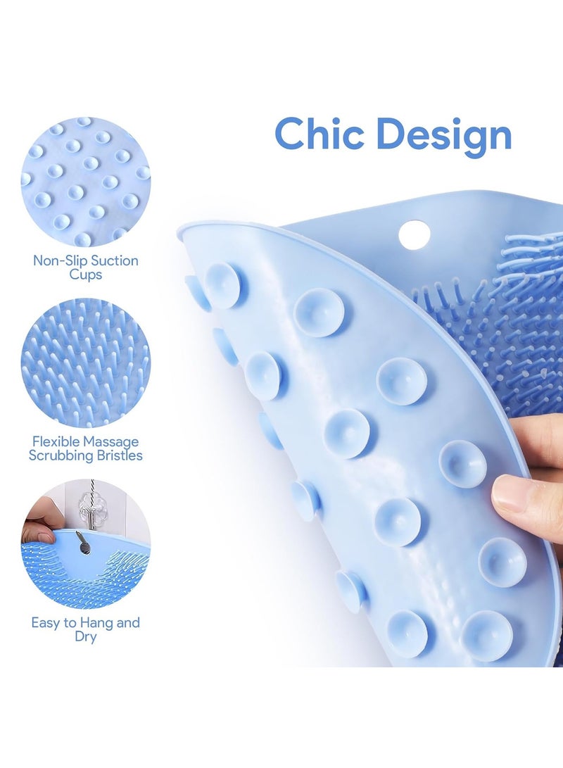 2Pack Shower Foot Massage Brush, Foot Cleansing Massage Pad with Non-Slip Suction Cup - Improve Blood Circulation in the Foot, Reduce Foot Pain, Soothe Tired Painful Feet and Scrub Foot Cleansing - Image 5