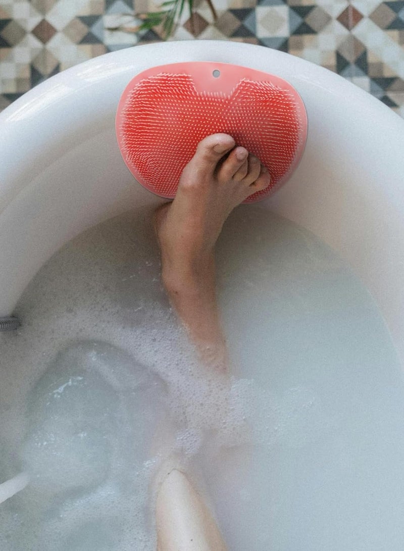 2Pack Shower Foot Massage Brush, Foot Cleansing Massage Pad with Non-Slip Suction Cup - Improve Blood Circulation in the Foot, Reduce Foot Pain, Soothe Tired Painful Feet and Scrub Foot Cleansing - Image 3