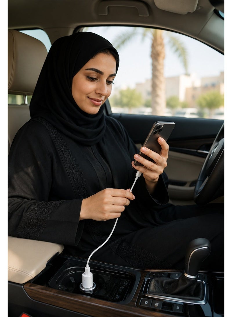 كيبل USB-A إلى USB Type-C للشحن ونقل البيانات – 1 متر – أبيض – شحن سريع ومزامنة عالية السرعة - Image 3
