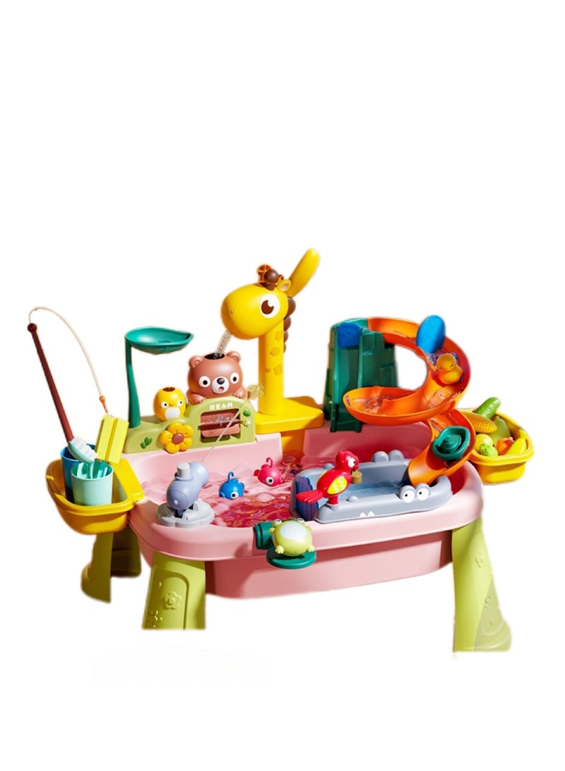 حوض اللعب للزرافة متعدد الوظائف لأولاد - لعب الماء والرمل - Image 2