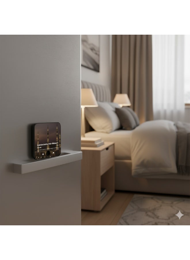 Vierex Quran Magnet with Built-in Surah Player, 2-in-1 Islamic Recitation Device, Rechargeable, Preloaded with Ayatul Kursi & 4 Quls, Perfect Ramadan & Eid Gift, Fridge Magnet for Muslims - Image 2