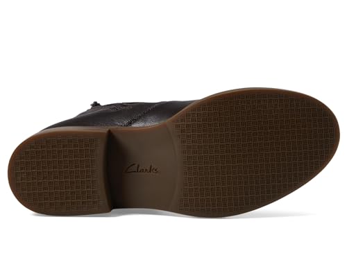 clarks حذاء كاحل كامزين لووب للنساء من كلاركس، بني داكن جلد، 9 - Image 3