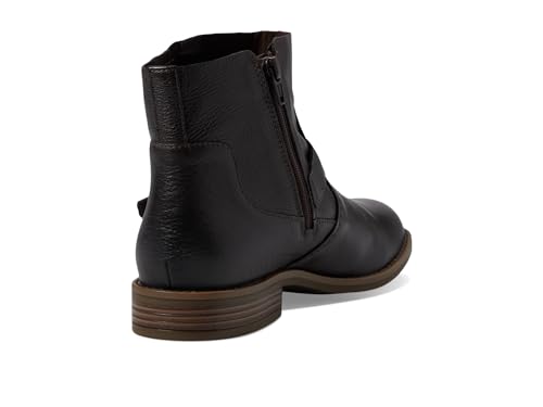 clarks حذاء كاحل كامزين لووب للنساء من كلاركس، بني داكن جلد، 9 - Image 5