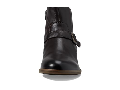 clarks حذاء كاحل كامزين لووب للنساء من كلاركس، بني داكن جلد، 9 - Image 2