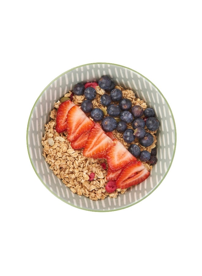 KitchenCraft Food Safe Glazed Ceramic Bowl Grey and White 15.7 cm KCBOWL35 - Image 4