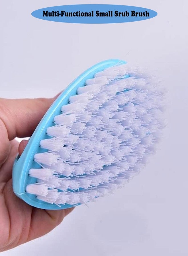 Ganganmax 2 Pack Scrubbing Brushes for Cleaning, Heavy Duty Scrub Brush Nylon Stiff Bristles,Scrubber Cleaner Brush for Bathroom,Showe,Sink,Kitchen,Bathtub,Floor,Multi-Purpose Cleaning Brush -Small Size - Image 3
