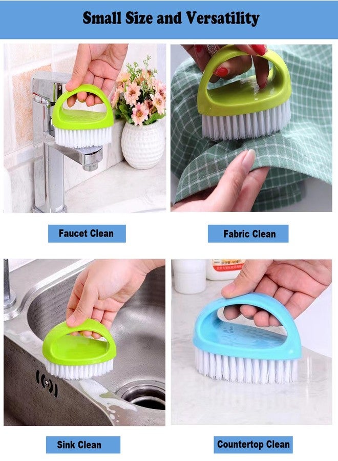 Ganganmax 2 Pack Scrubbing Brushes for Cleaning, Heavy Duty Scrub Brush Nylon Stiff Bristles,Scrubber Cleaner Brush for Bathroom,Showe,Sink,Kitchen,Bathtub,Floor,Multi-Purpose Cleaning Brush -Small Size - Image 5