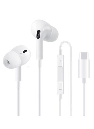 USB C Headphone, Type C Earbuds Wired Earphones with Microphone and Volume Control,in-Ear Earbud Noise Isolating for Google Pixel Oneplus Samsung Galaxy iPad Pro and MacBook - pzsku/Z6D6979CB621B54BE602AZ/45/_/1682573392/30284744-3cc0-4f15-b48c-6380b76c5615
