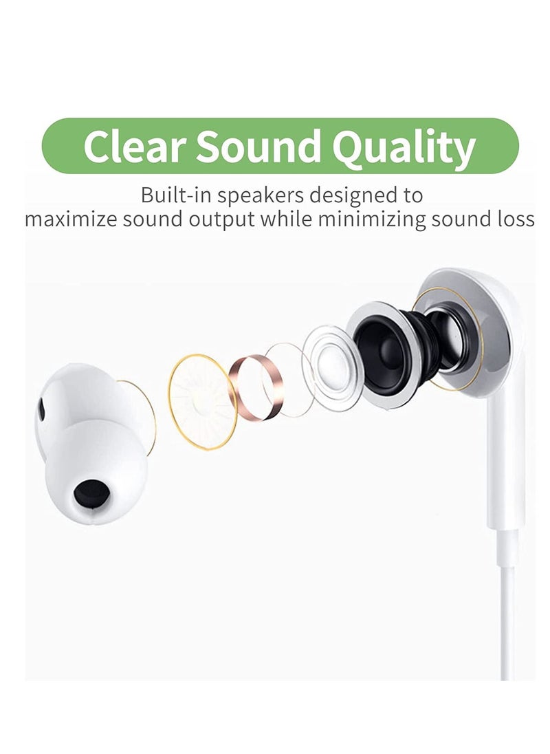 Generic - USB C Headphone, Type C Earbuds Wired Earphones with Microphone and Volume Control,in-Ear Earbud Noise Isolating for Google Pixel Oneplus Samsung Galaxy iPad Pro and MacBook - Image 1