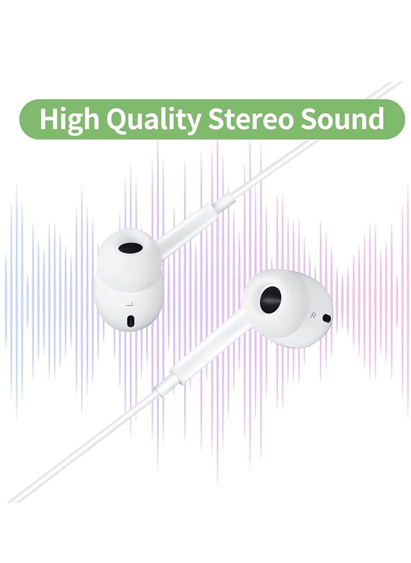 Generic - USB C Headphone, Type C Earbuds Wired Earphones with Microphone and Volume Control,in-Ear Earbud Noise Isolating for Google Pixel Oneplus Samsung Galaxy iPad Pro and MacBook - Image 1