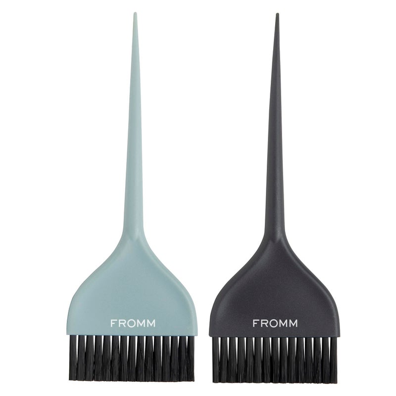 Fromm Color Studio 278 Firm Color Brushes for Hair Stylist with Blunt Tips for All Over Color Highlights Balayage and Root Touch Ups 2 Pack