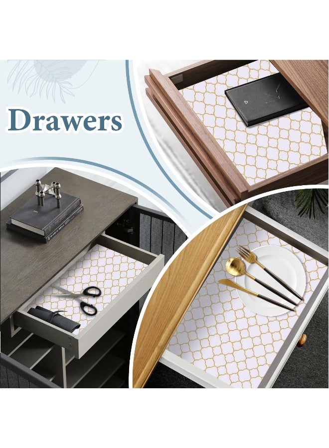 PVC Cabinet Mats Refrigerator Anti Slip Mats Waterproof And Oil Proof Mats Kitchen Drawer Storage Mats Dust Proof Mats Shelf Liners For Kitchen Cabinets Non Adhesive Cabinet Liner Non Slip Contact P - Image 5