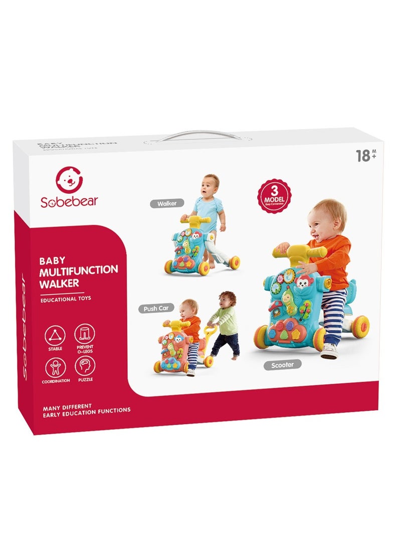 Baby Multifunction Walker - 1PC Color May Vary - Ages 18M+