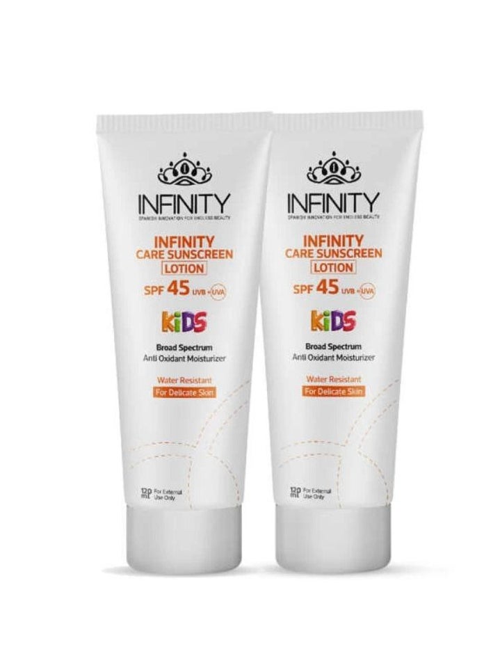 إينفينيتي انفينيتي كير SPF45 لوشن صن اسكرين للأطفال عرض 1 + 1 